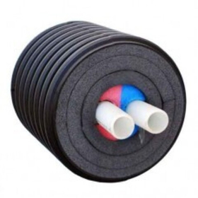 Труба теплоизолированная из сшитого полиэтилена Usystems Thermo Twin PE-хa 2 х 40 х 3.7/175 (бухта 200 м)