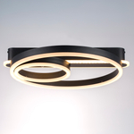 738667 Настенно-потолочный светильник UNDINE 60W LED 2666LM ЧЕРНЫЙ 3000-6000K