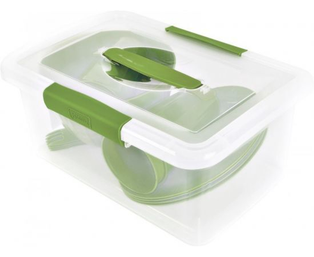 Набор для пикника Vanilla на 3 персоны (9 предметов), фисташка Sugar&Spice