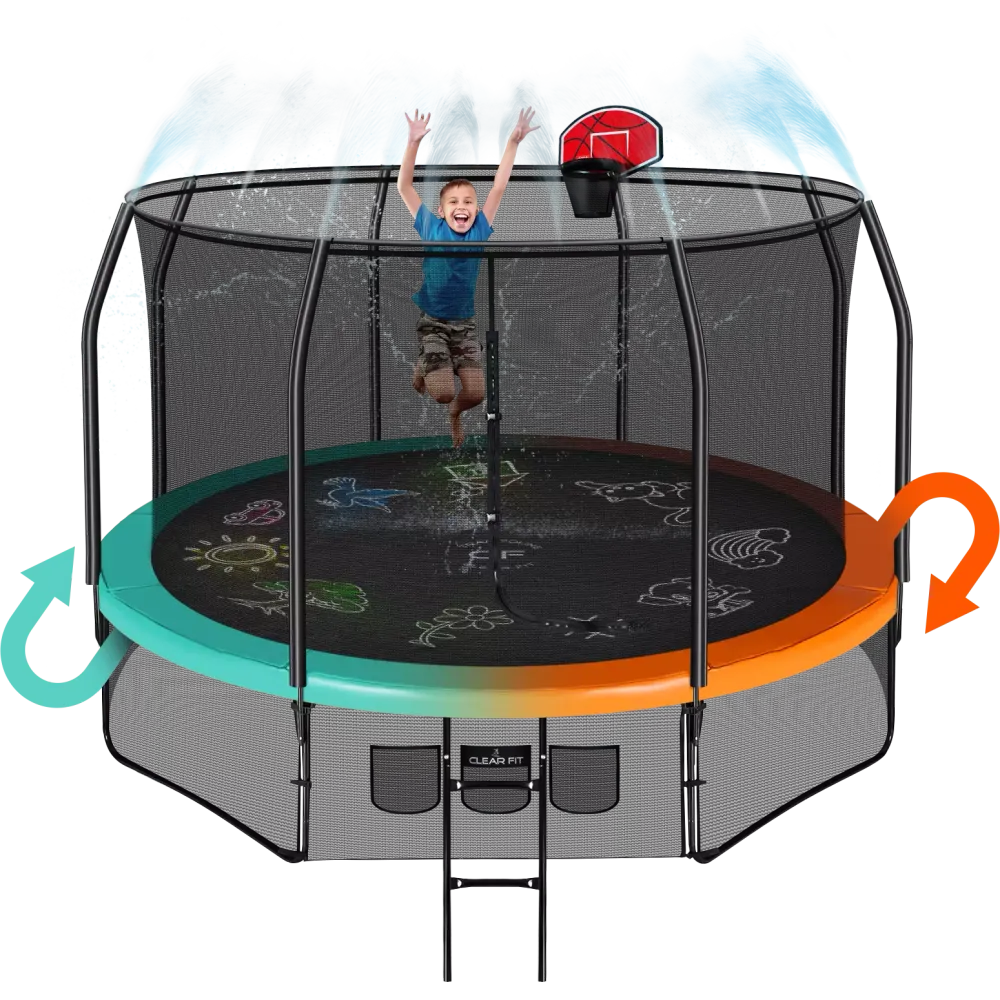 Каркасный батут Clear Fit FamilyHop 10Ft