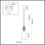 5046/12LB ODL Подвес LED 12Вт 4000К 220В IP20 L-VISION