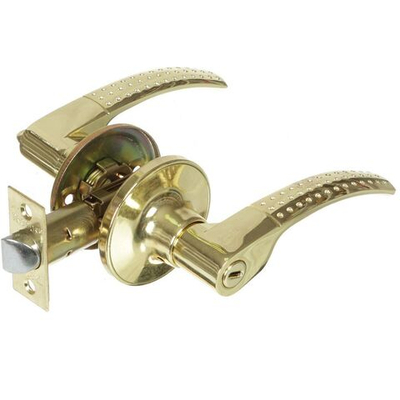 Защелка Trodos, ЗВ6-03, с  фиксатором, золото