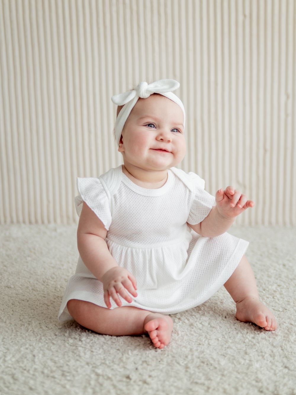 Повязка-солоха "Молоко" из ажурного хлопка 0+