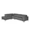 Угловой диван с реклайнером Angel Cerda 5320-L, серая кожа