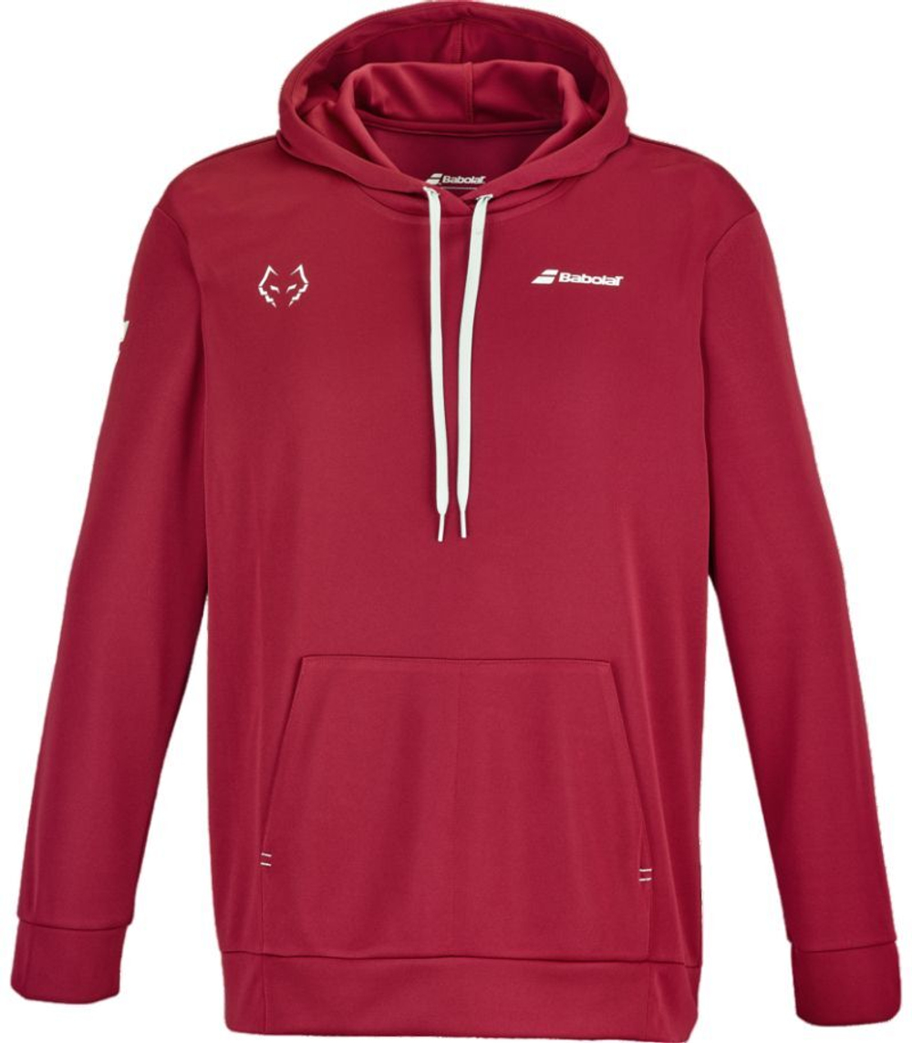 Мужская теннисная кофта Babolat Hood Sweat Lebron - red dahlia