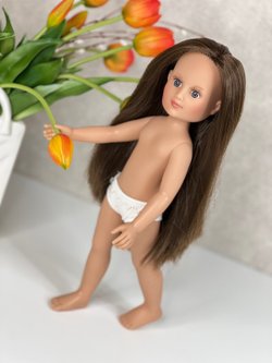 Кукла Nines виниловая 34см Leslie без одежды (1440W6)