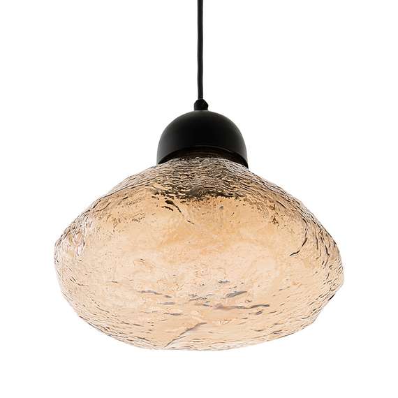 Светильник подвесной frozen light, D25 см, янтарный