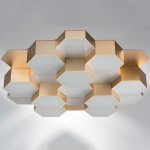 750161 Люстра потол FAVO LED-80W 3840LM ЗОЛОТО 3000K