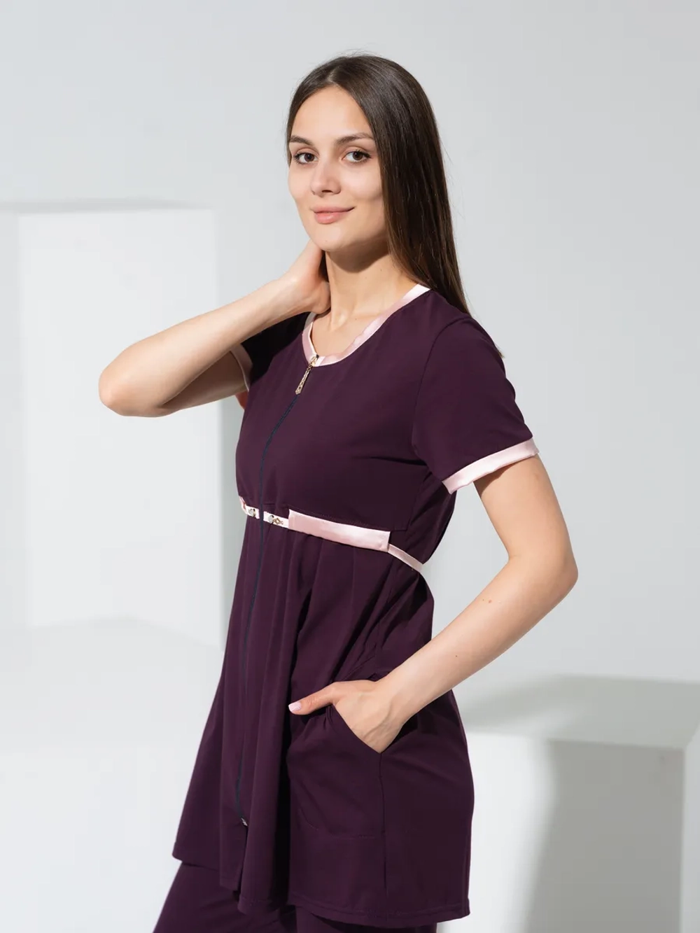 Комплект брючный для беременных туника со штанами