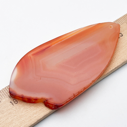 Срез агата тонированный, подвеска, размер 73*38 мм, цена за 1 шт