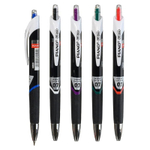 Ручка шариковая, масляная, автоматическая, Piano, синие чернила, серия "Game", трёхгранный чёрный корпус, 50 шт