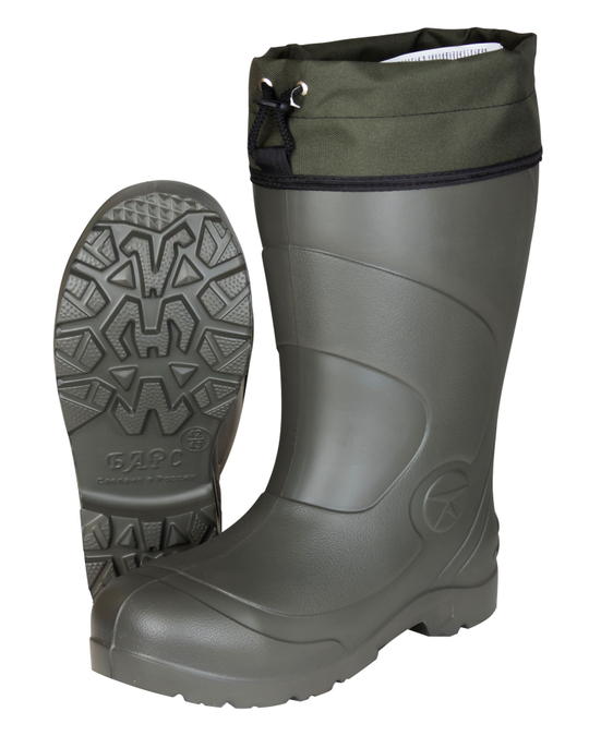 Сапоги ЭВА мужские (С-031КПКС) морозостойкие (-50С), МБС КЩС, с манжетой, ПКП Кевлар, Оливковые