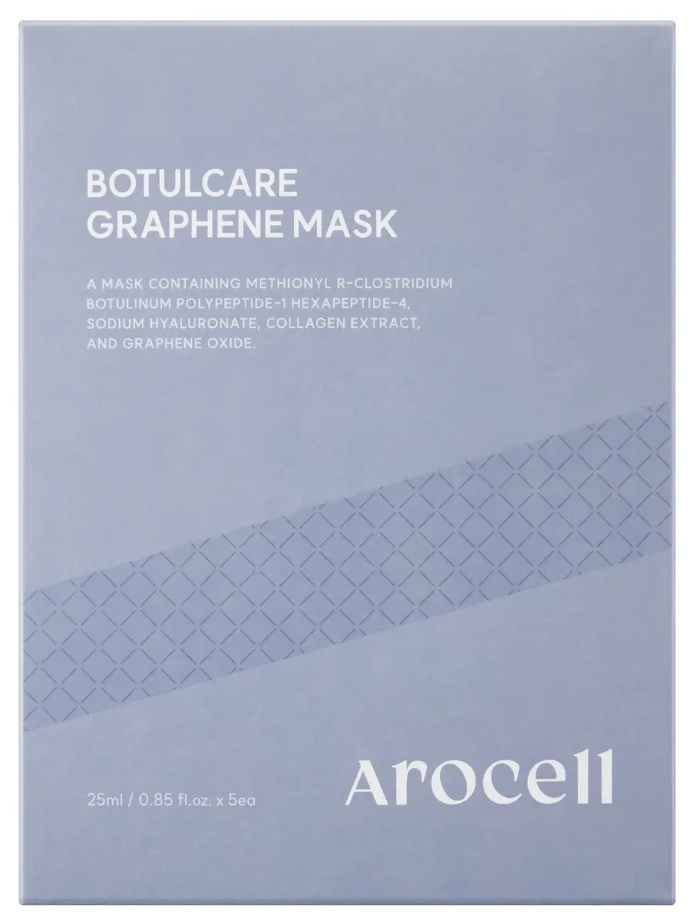Arocell Графеновая маска «эффект микротоков» с ботулиническим пептидом и коллагеном Botulcare Graphene Mask 25 гр х 5 шт