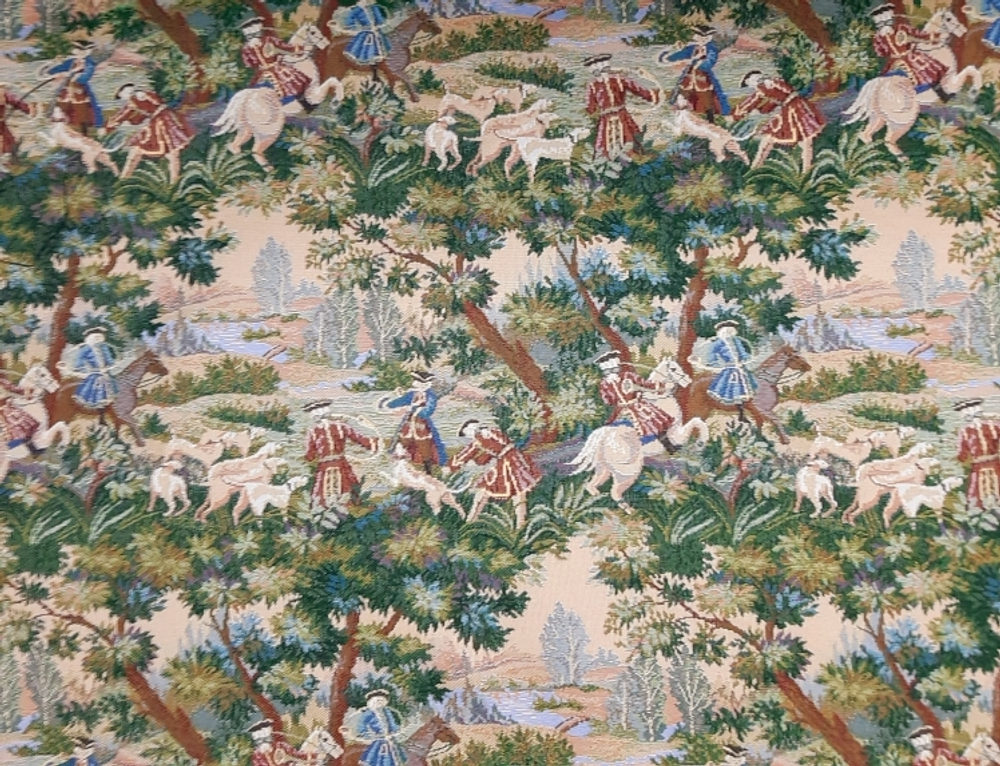 Ткань гобелен гостиный Королевская охота (160 см) - 1 м.