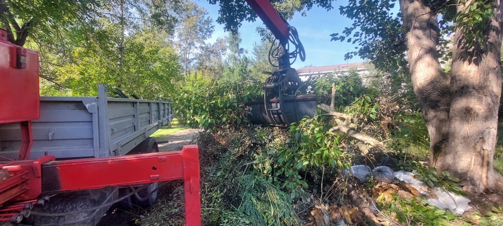 Вывоз 1м3 мусора с погрузкой манипулятором