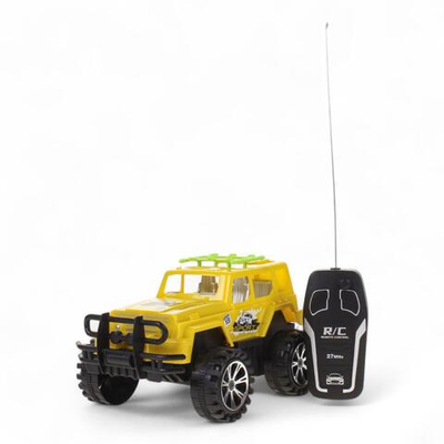 Джип на РУ 24,5*13*13см. движение вперед/назад, желтый