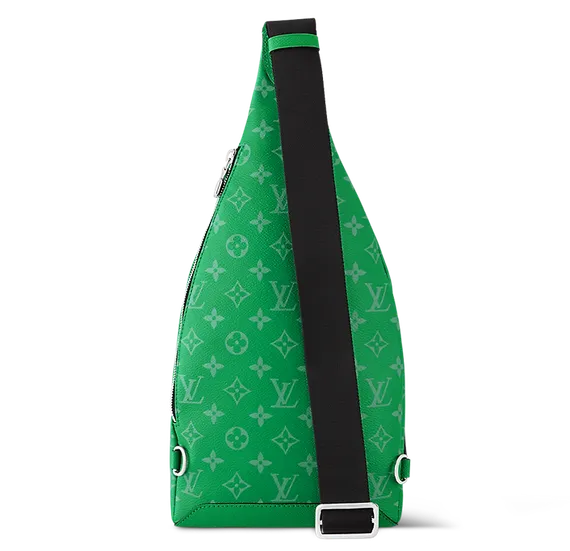 Сумка-слинг Louis Vuitton Duo канва Taigarama Green