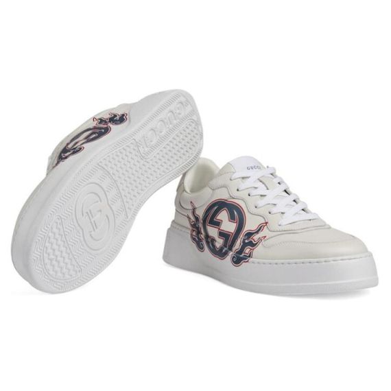 Gucci Lace-up Low-Top 'White'