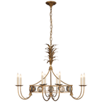 Gramercy Medium Ring Chandelier in Gilded Iron