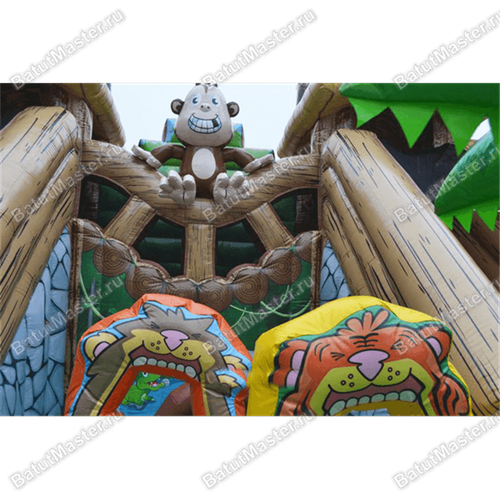 Надувной батут "Лесной мостик"