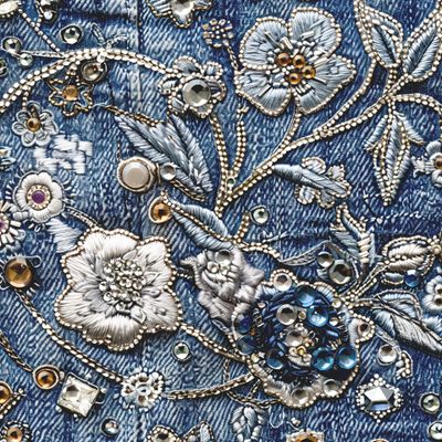 Деним и вышивка