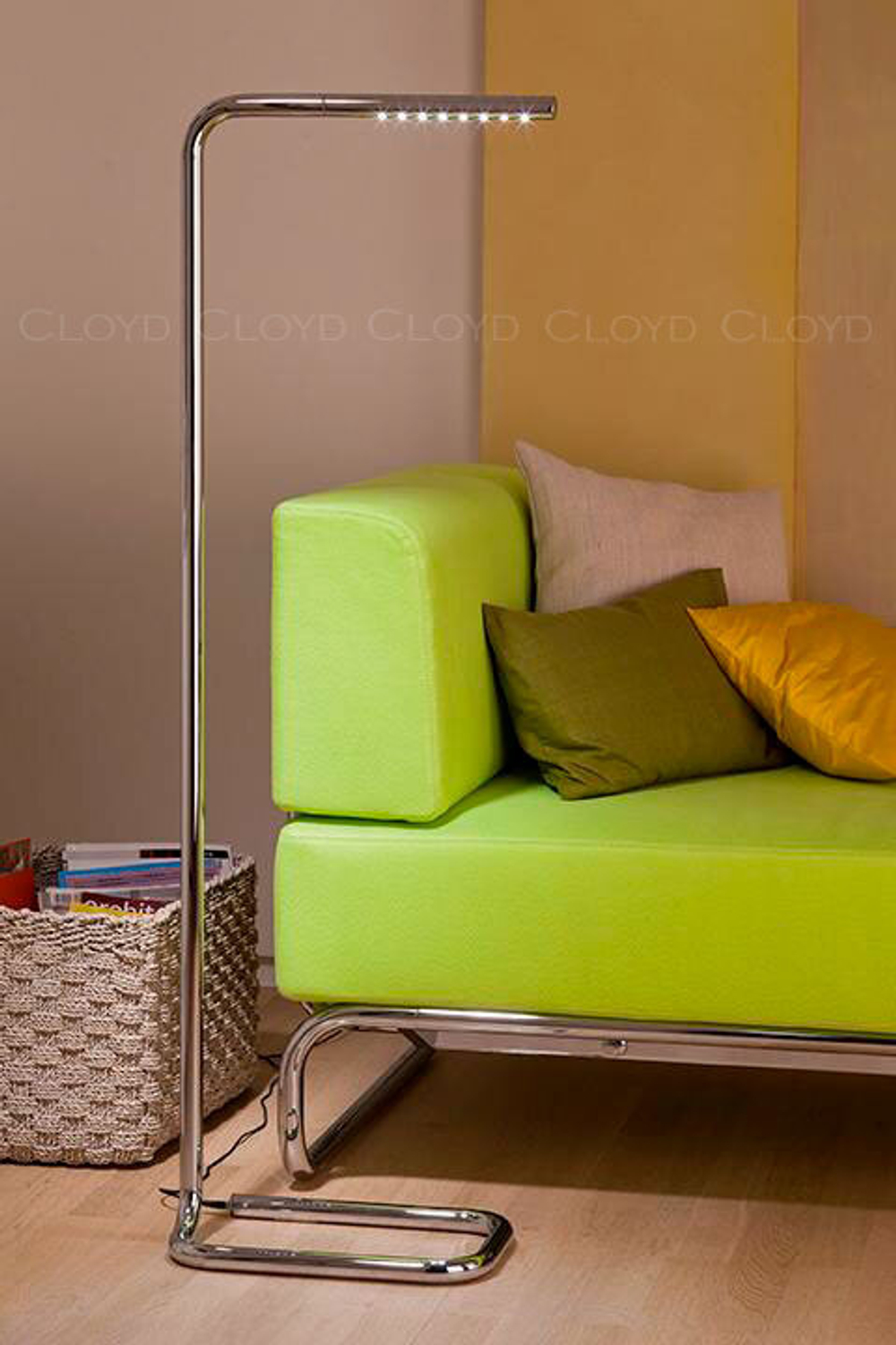 Торшер Cloyd SKOLAR F1 / выс. 125 см - хром (арт.40048)