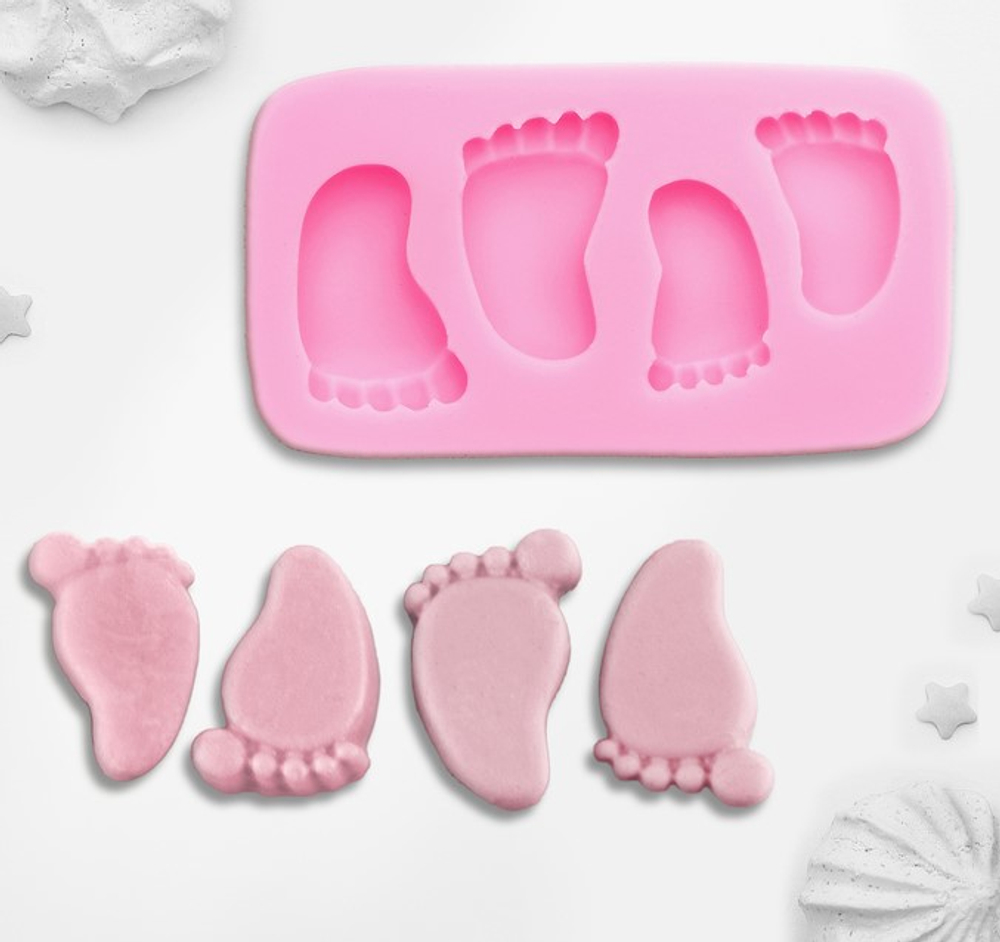 Молд "Следы малыша"