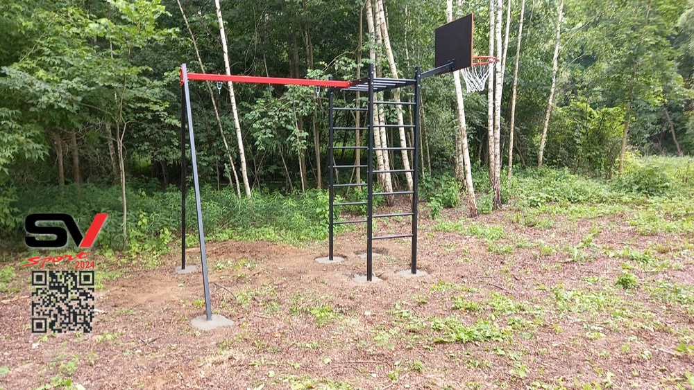 Монтаж уличного спортивно-игрового комплекса Sv Sport