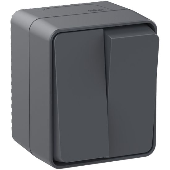 Выключатель 2-кл. ОП AtlasDesign PROFI IP54 10AX антрацит SE ATN544051