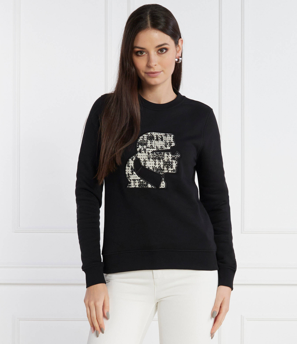 Худи boucle karl Karl Lagerfeld - черный(236W1811)