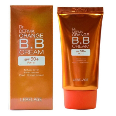 Lebelage Dr.Derma Orange B.B Cream SPF50+ Pa+++,Тональный ВВ крем подстраивающийся в тон кожи с Защитой от Солнца, 30 мл