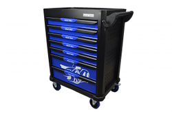 Инструментальная тележка с инструментом GW-7ST2 Blue (Great Wolf, 324поз), 7 ящиков, увеличенные колеса с тормозом, ЦЗ