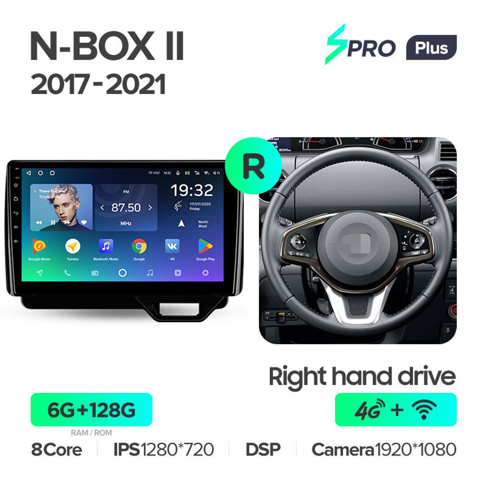 Teyes SPRO Plus 10,2" для Honda N-BOX II 2017-2021 (прав)