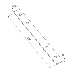 Соединитель профиля SL-COMFORT-2542-180 Set (Arlight, Металл) 031806