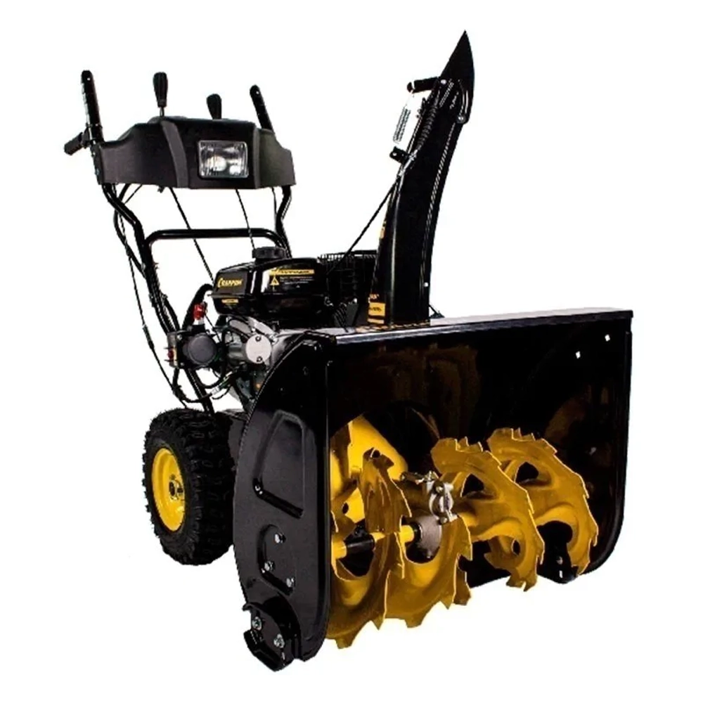 CHAMPION ST762E снегоуборщик бензиновый 6.5 л.с, ковш 62 см, выброс 14 м, 6 вперед/2 назад