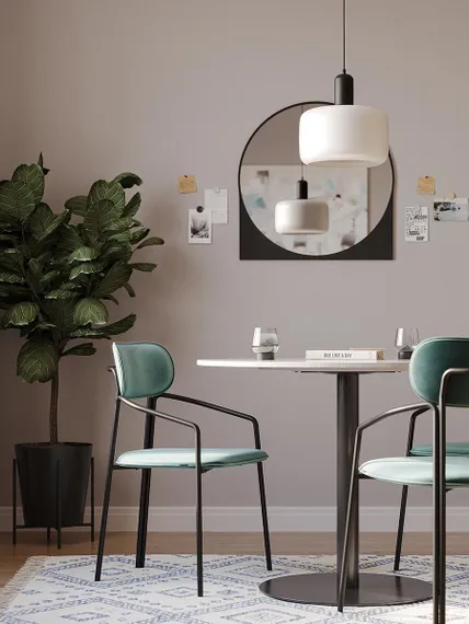 Стул Ror, Round, зеленый велюр