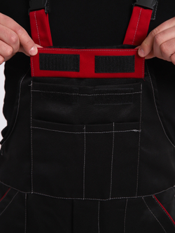 Полу Комбинезон рабочий Гигант на лямках черный молния