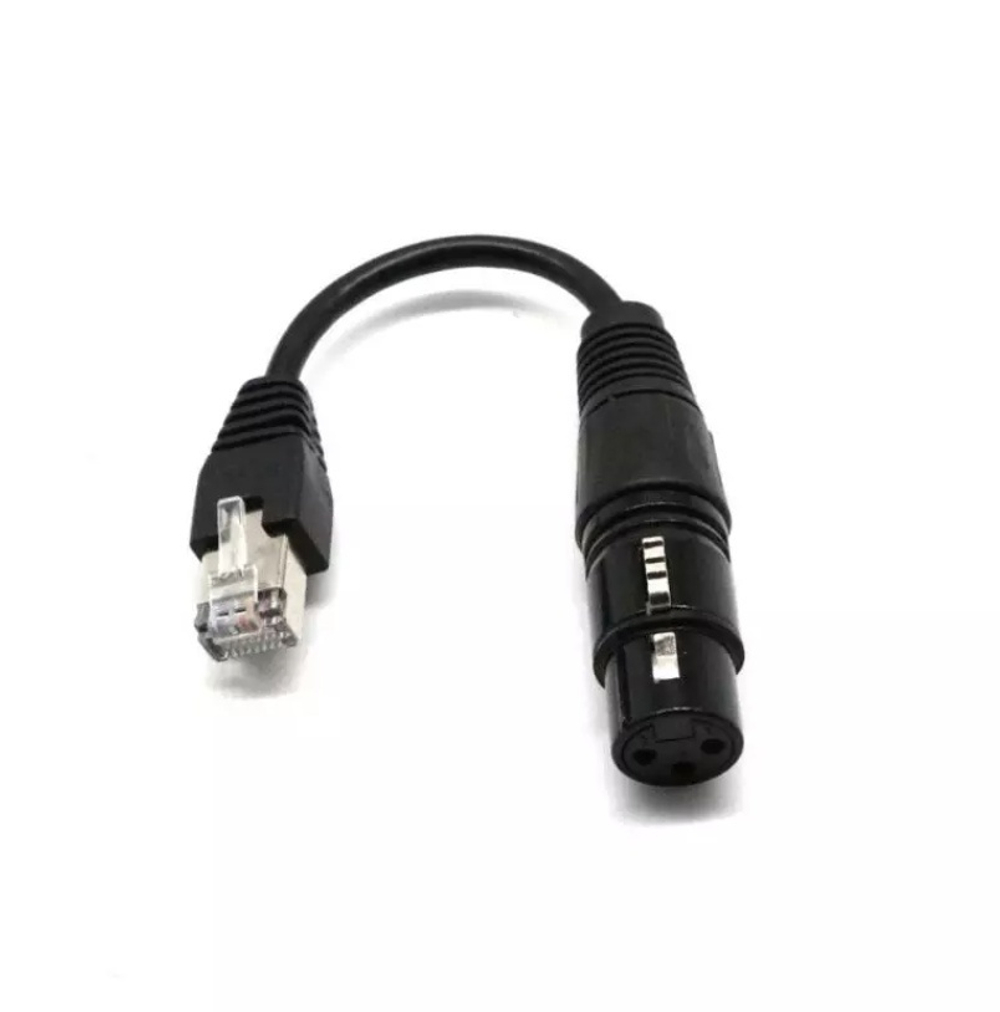 Кабель DMX переходник XLR (мама, 3P) - RJ45