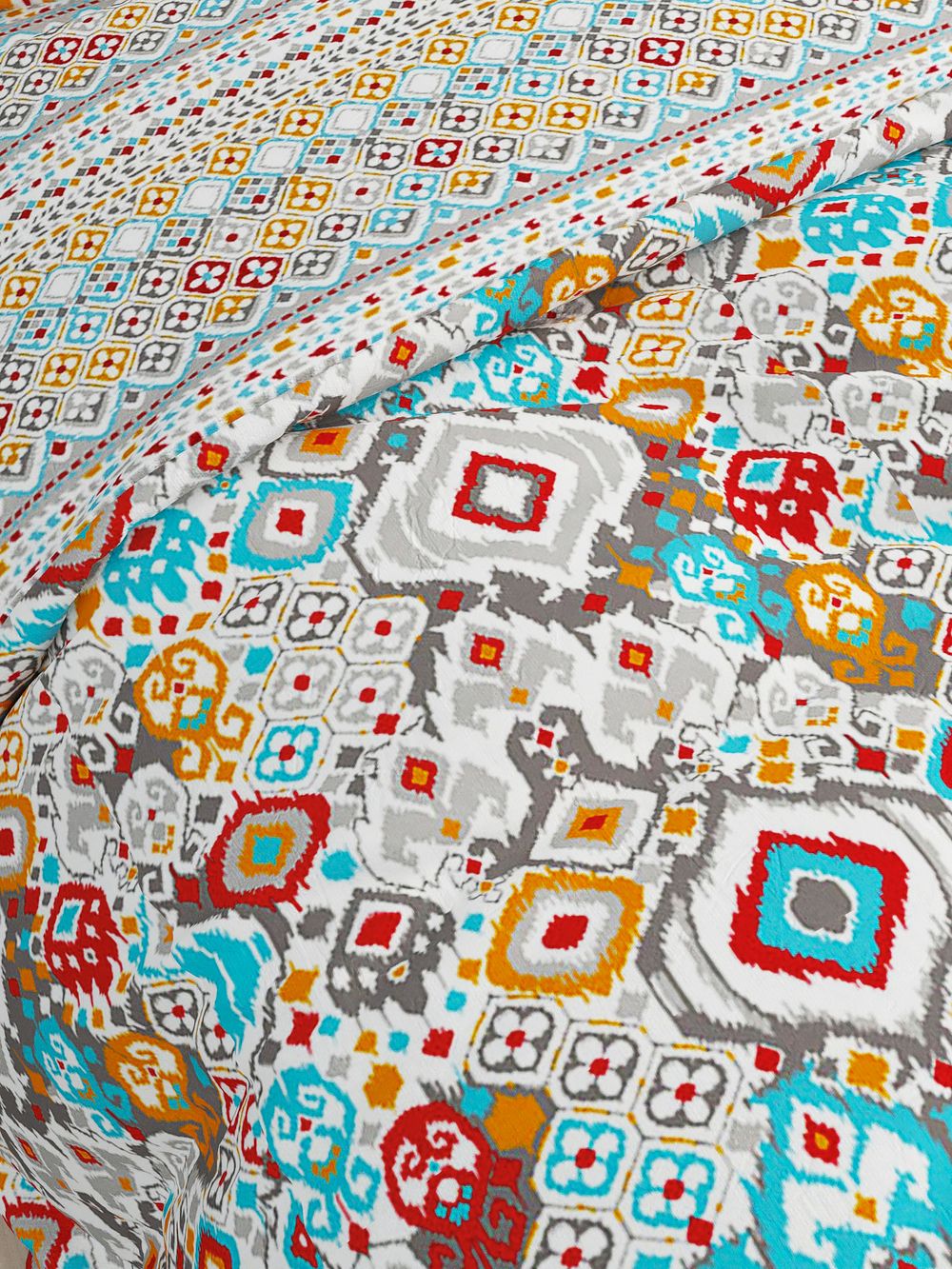 Пододеяльник Сказка "Восточная фантазия/Восточная фантазия (компаньон)" 1,5-сп 145х215 см на молнии , перкаль