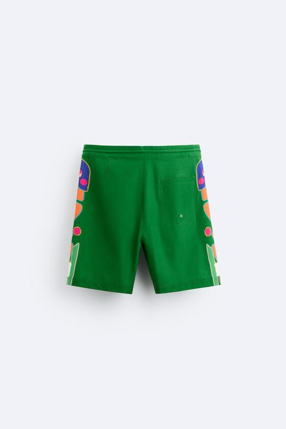 ZARA ПЛАВКИ С ЦВЕТОЧНЫМ ПРИНТОМ, ЗЕЛЕНЫЙ