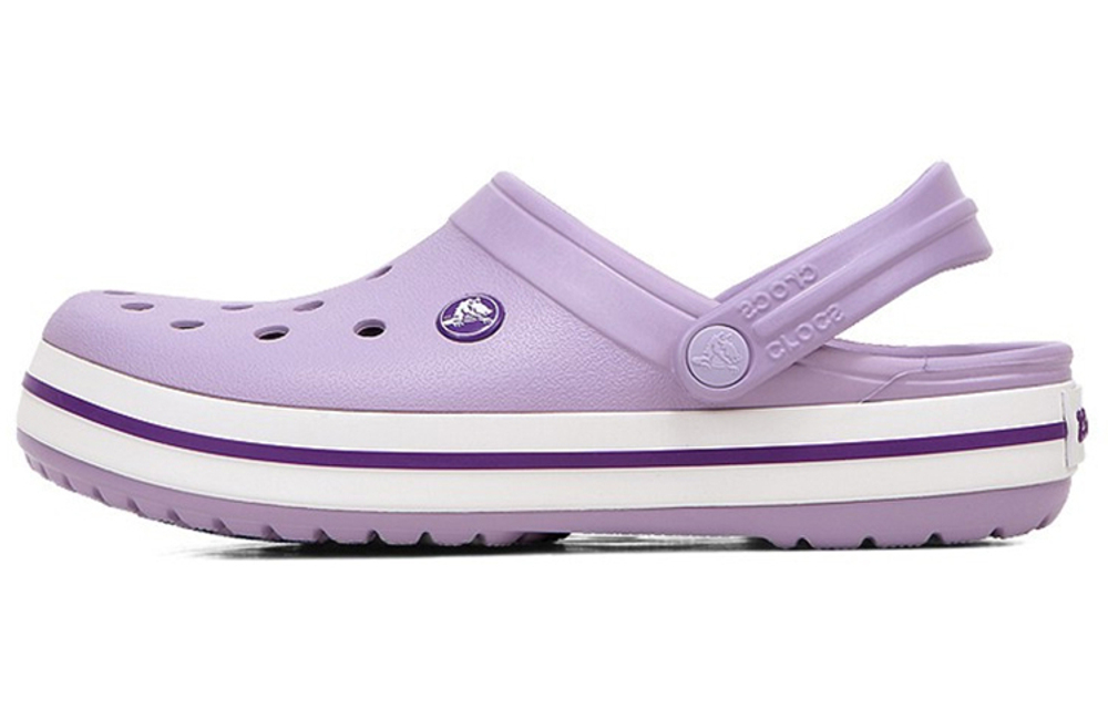 Crocs Crocs Crocband EVA lightweight wear-resistant hole shoes for men and women the same purple