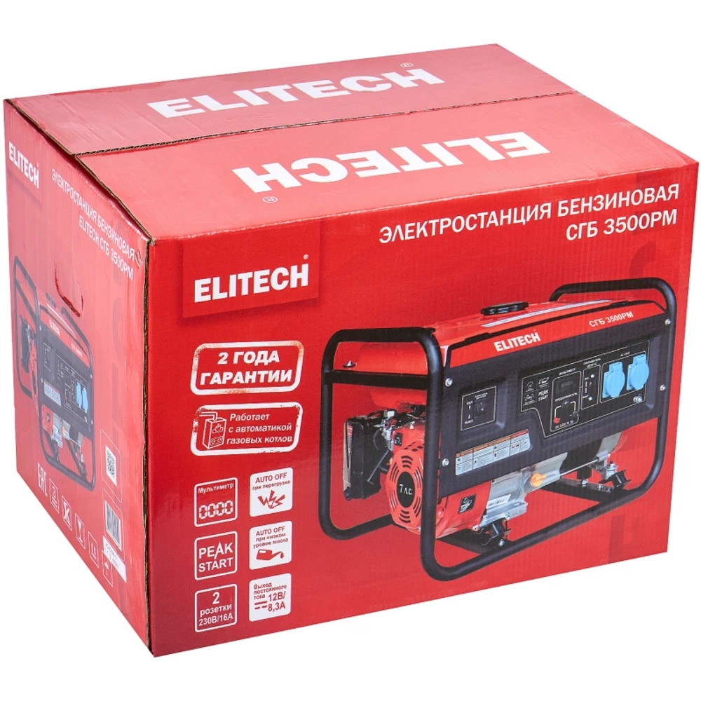 ELITECH СГБ 3500РМ генератор бензиновый 204659