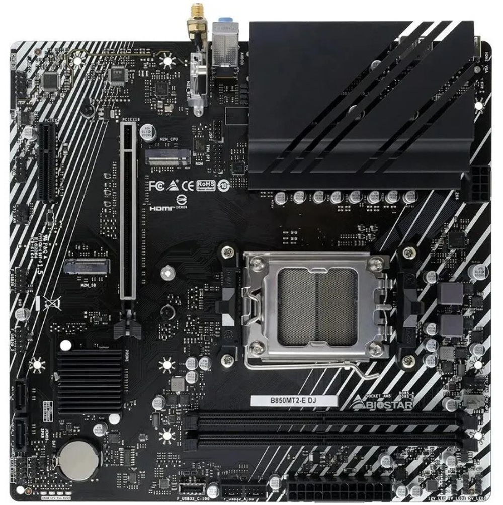 Материнская плата mATX Biostar B850MT2-E DJ