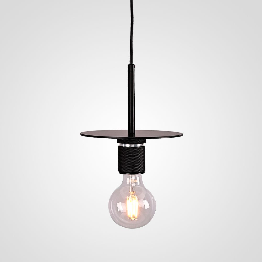 Подвесной светильник RH Utilitaire Disk Shade Pendant Black