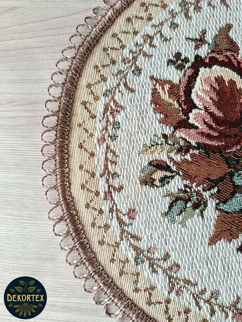 Набор декоративных гобеленовых салфеток Лето (D32 см) 2шт