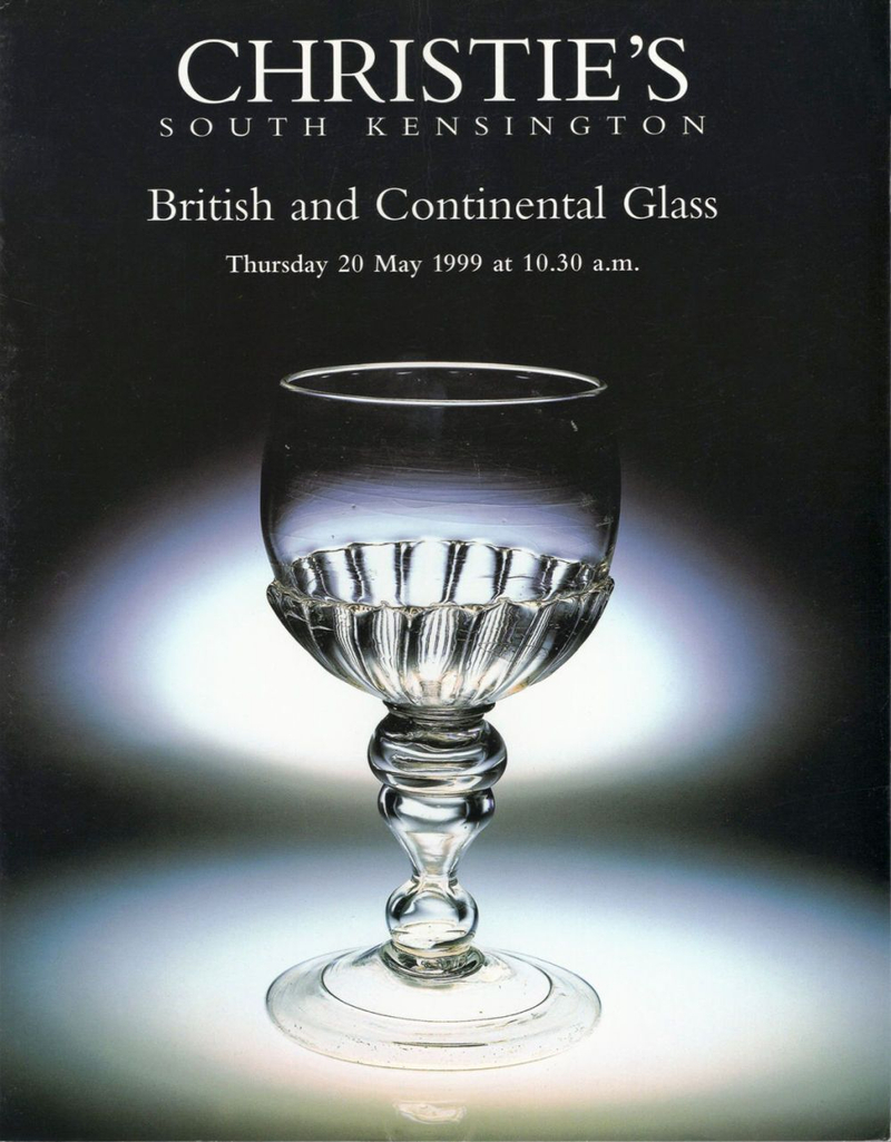 Каталог аукциона Christie's, Лондон, Коллекция стекла из Европы и Великобритании от 20 мая 1999 года