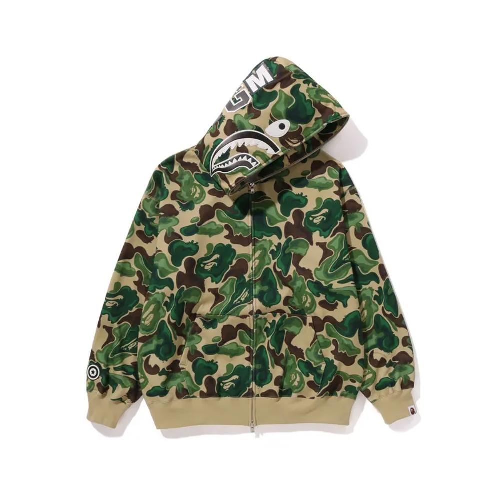 A Bathing Ape Bathing Ape Fw23 Art Camo Shark Zip Front Худи