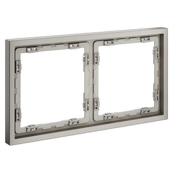 Рамка пластиковая Voltum S70 на 2 поста, (кашемир) VLS100203