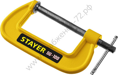 STAYER SG-100 100 мм, Чугунная струбцина G (3215-100)