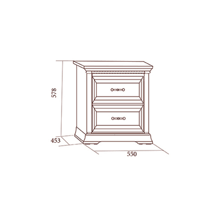 ЛОРЕНЦО Тумба прикроватная